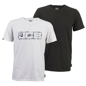JCB ESSENTIAL TWIN PACK GREY & WHITE T-SHIRTS XXL