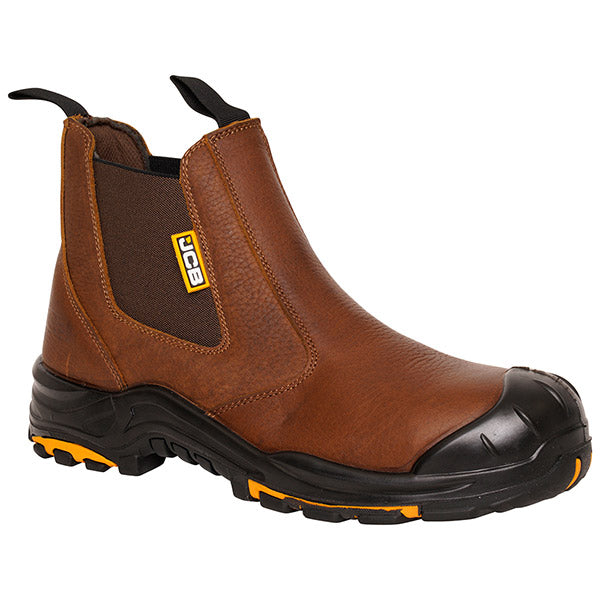 JCB DEALER BROWN BOOT S3 HRO SRC SIZE 09