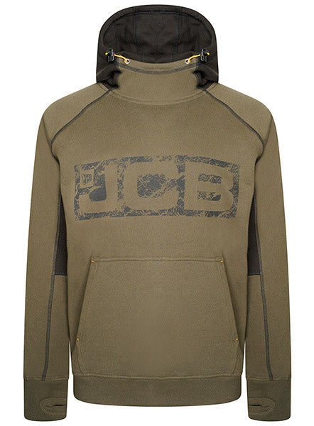 JCB HORTON HOODIE OLIVE/BLACK XXL