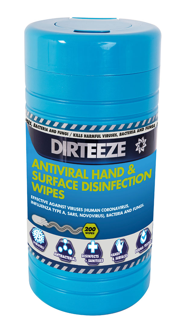 HAND AND SURFACE ANTIVIRAL DISINFECTANT WIPES