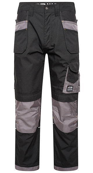 JCB TRADE PLUS BLACK/GREY RIP STOP TROUSER 44