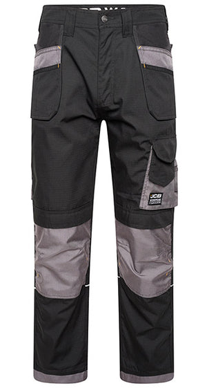 JCB TRADE PLUS BLACK/GREY RIP STOP TROUSER 44