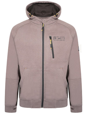 JCB TRADE ZIP THRU HOODIE GREY XXL