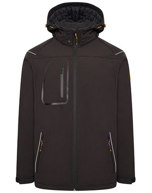 JCB TRADE HOODED SOFTSHELL XXL