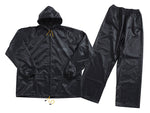 JCB BLACK TWO-PIECE RAINSUIT XL