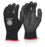 PU COATED GLOVE BLACK XS