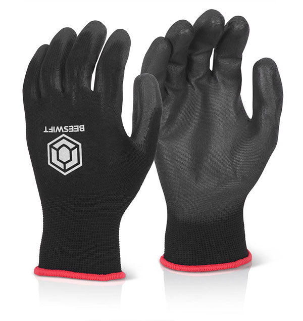 PU COATED GLOVE BLACK XS