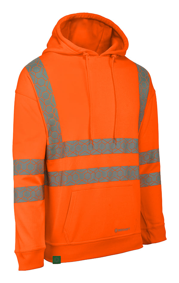 ENVIROWEAR RECYCLABLE HI-VIS HOODIE OR 5XL