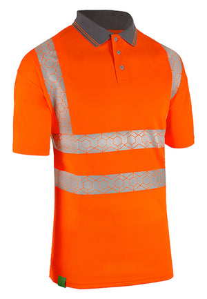 ENVIROWEAR RECYCLABLE HI-VIS POLO SHIRT OR 5XL