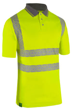 ENVIROWEAR RECYCLABLE HI-VIS POLO SHIRT SY 5XL