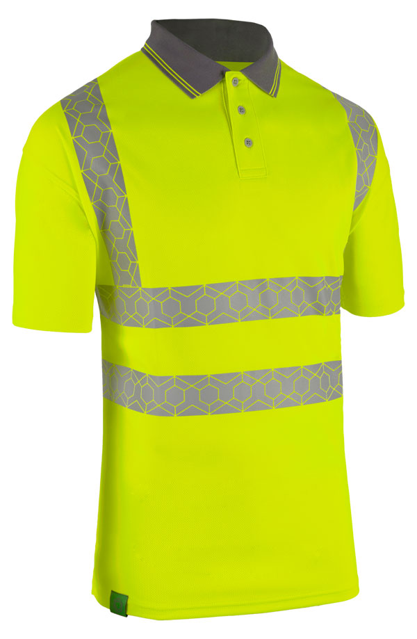 ENVIROWEAR RECYCLABLE HI-VIS POLO SHIRT SY 5XL