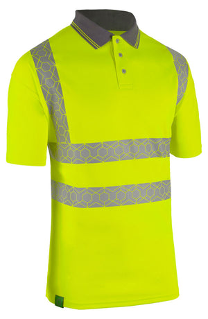 ENVIROWEAR RECYCLABLE HI-VIS POLO SHIRT SY 5XL
