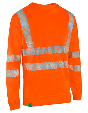 ENVIROWEAR RECYCLABLE HI-VIS SWEATSHIRT OR 5XL