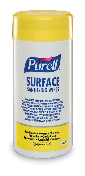 PURELL SURFACE SANITISING WIPES (TUB)