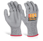GLOVEZILLA PU PALM COATED GLOVE GREY XL