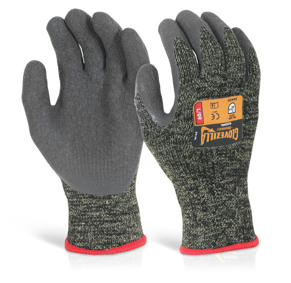 GLOVEZILLA LATEX PALM COATED GLOVE GREEN XXL