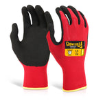 GLOVEZILLA NITRILE NYLON GLOVE RED XXL (11)