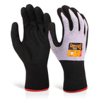 GLOVEZILLA NITRILE FOAM NYLON GLOVE PURPLE XXL (11)