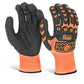 GLOVEZILLA FOAM NITRILE COATED GLOVE ORANGE XXL
