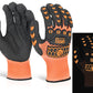 GLOVEZILLA GLOW IN THE DARK FOAM NITRILE GLOVE ORANGE XXL