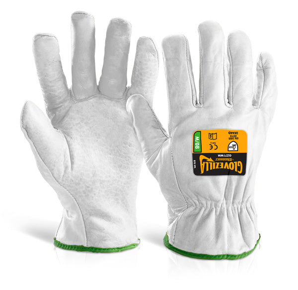 GLOVEZILLA CUT RESISTANT DRIVERS GLOVE WHITE XXL