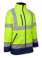 HIVIS TWO TONE SOFTSHELL SAT YELL/ROY XXL SSTT