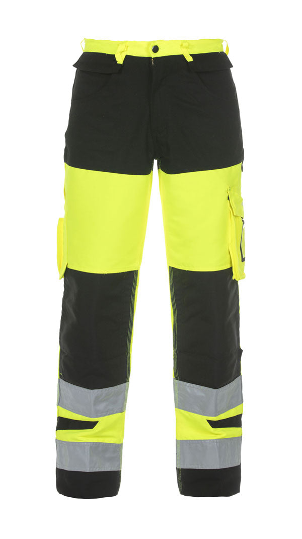 HERTFORD HI VIS TROUSER TWO TONE YELLOW/BLACK 44