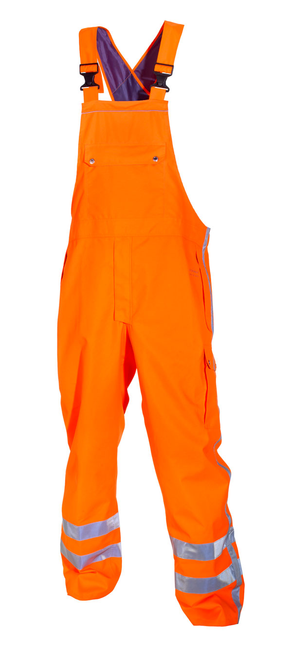 UTTING SNS HI VIS WATERPROOF BIB & BRACE ORANGE 4XL