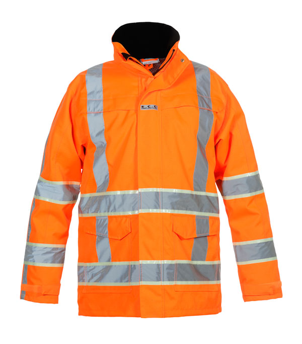 ITALIE HI VIS GIS PARKA ORANGE XL