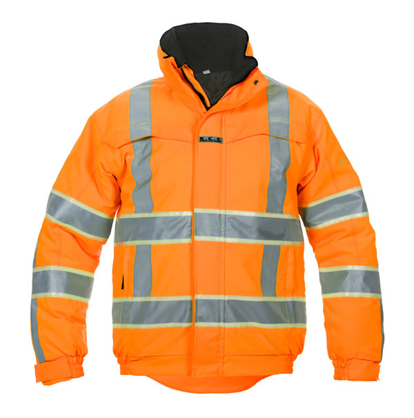 INDIA HI VIS GID PILOT JACKET ORANGE 4XL