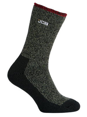 JCB THERMASOCKS WITH EXTENDED ACHILLES KHAKI/BLACK 9-12