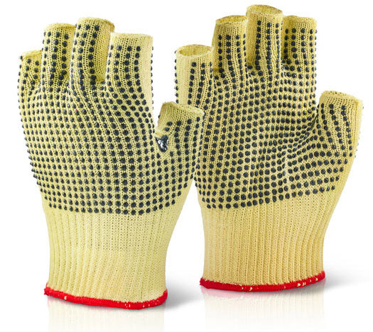 REINFORCED FINGERLESS DOTTED SZ 10
