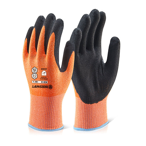 KUTSTOP MICRO FOAM NITRILE CUT B AMBER 11/XXL