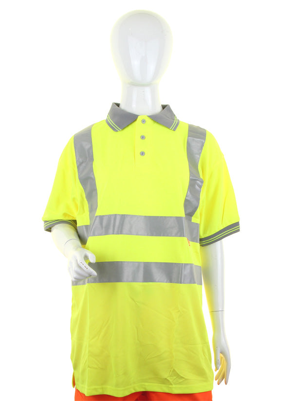 LADIES HIVIZ S/S POLO XXL