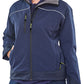 LADIES NAVY SOFT SHELL JKT XXL (SIZE 18)