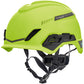 V-GARD H1 TRI-VENTED HELMET HI VIS LIME GREEN