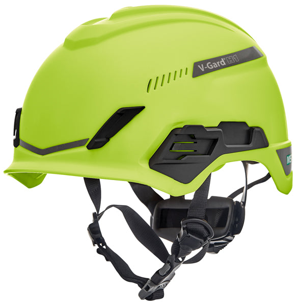 V-GARD H1 TRI-VENTED HELMET HI VIS LIME GREEN