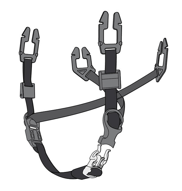V-GARD TEXTILE UNIVERSAL 4-POINT CHINSTRAP