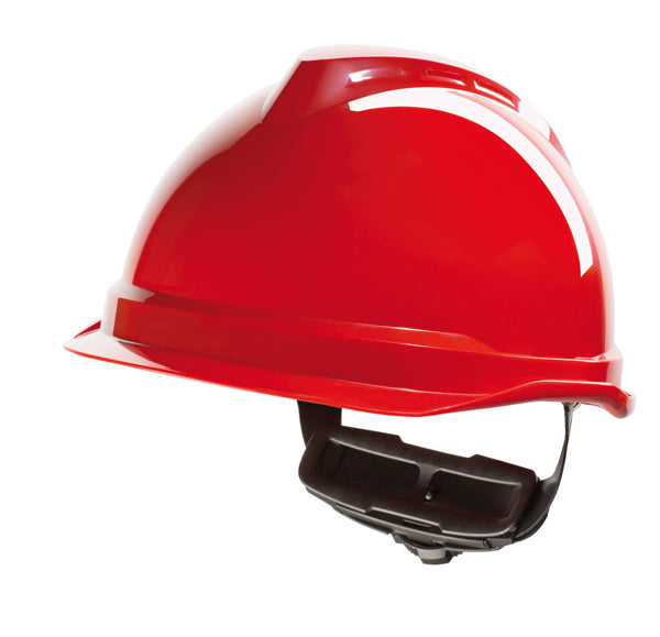 V-GARD 520 PEAKLESS SAFETY HELMET RED