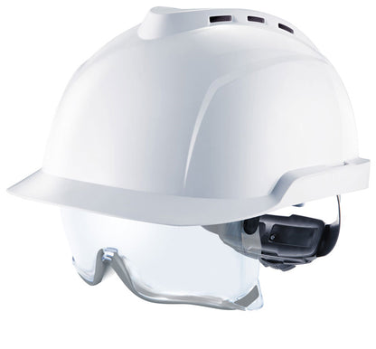 V-GARD 930 VENTED HELMET WHITE C/W INTEGRATED SPEC