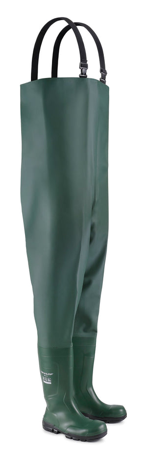 WORK-IT FULL SAFETY CHEST WADER GREEN SIZE 12 (47)