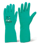 NITRILE RUBBER CHEMICAL GLOVE GREEN S (7)
