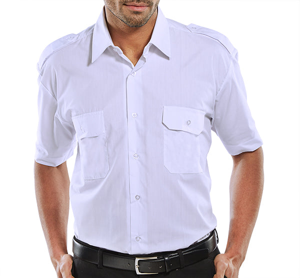 PILOT SHIRT S/S WHITE 19