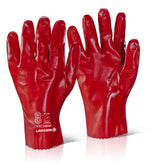 PVC GAUNTLET RED 11"