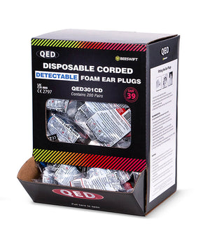 QED CORDED BLUE DETECTABLE EAR PLUG