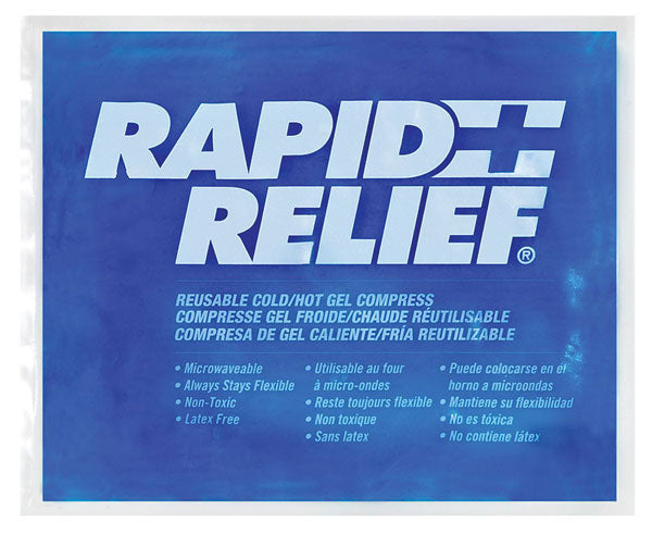 REUSABLE HOT/COLD GEL COMPRESS C/W CONTOUR GEL 9"x 11"