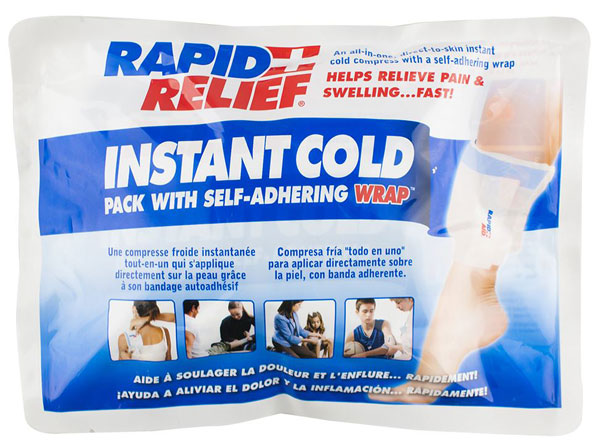 INSTANT COLD PACK C/W SELF ADHERING WRAP 5"x 9"