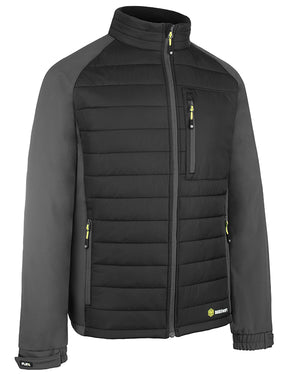 FLEX WORKWEAR PADDED JACKET BLK/GRY XXL