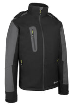 PADDED RAIN JACKET BLK/GRY 5XL