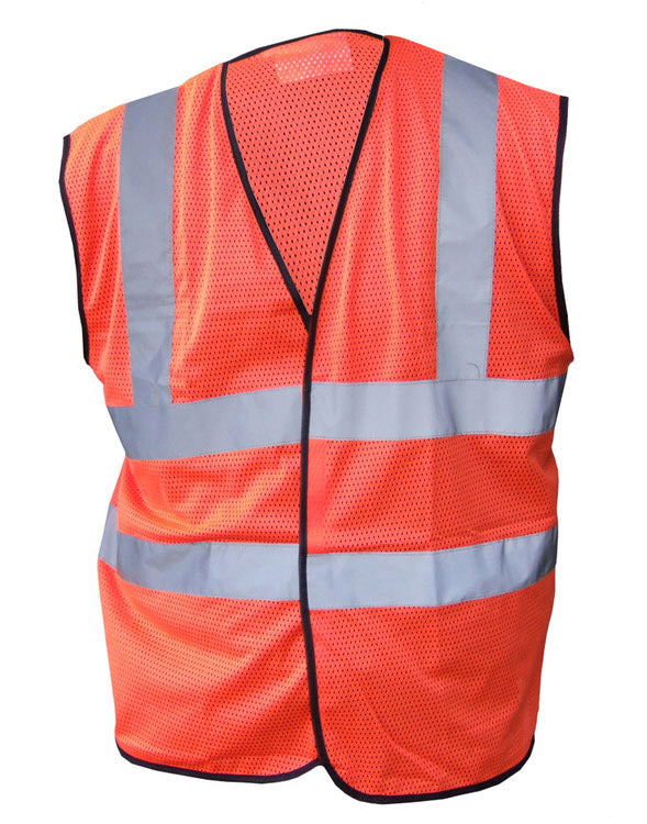 HIVIS MESH VEST ORANGE XS
